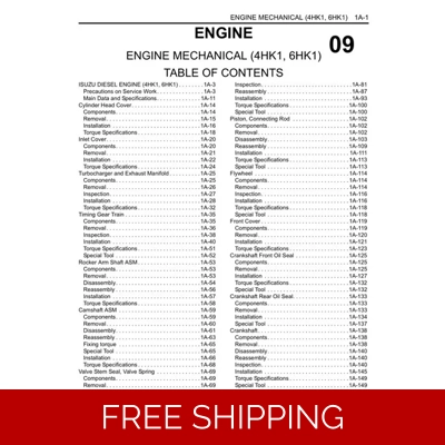 JCB PRODUCT RELATED ISUZU 4HK1, 6HK1 ENGINE SERVICE REPAIR MANUAL JCB PRODUCT RELATED ISUZU 4HK1, 6HK1 ENGINE SERVICE REPAIR MANUAL